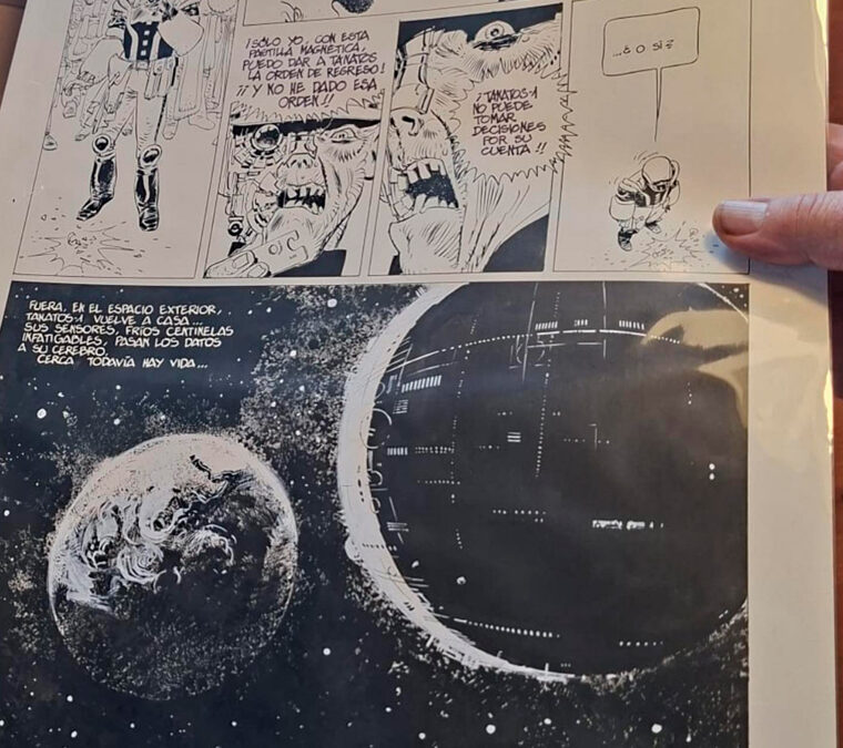 original art Alfonso Font cuentos de un futuro imperfecto